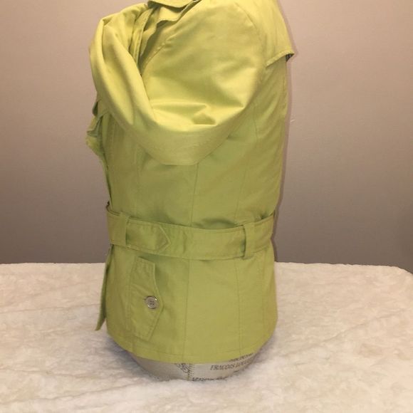 NWOT WOMENS JOUJOU DOUBLE BREASTED VNECK TRENCH COAT SIZE MEDIUM - Picture 7 of 11